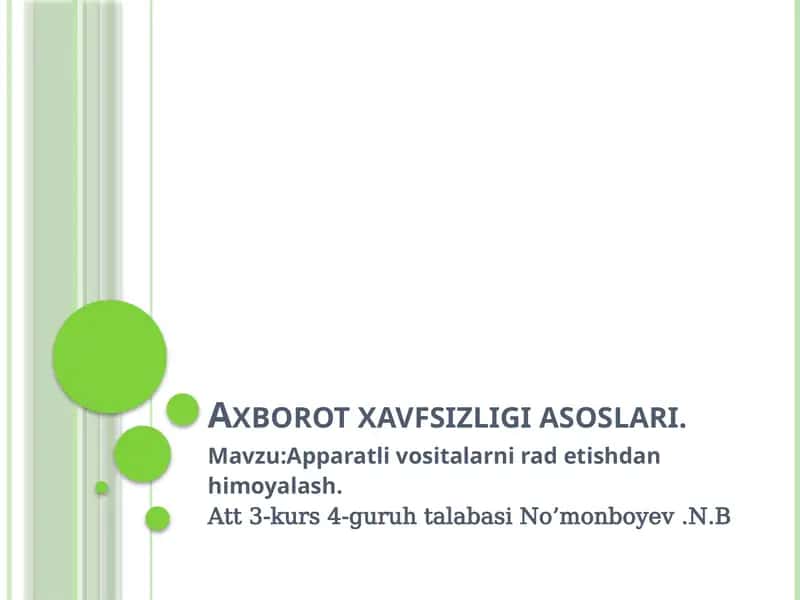 Axborotxavfsizligiasoslari 1