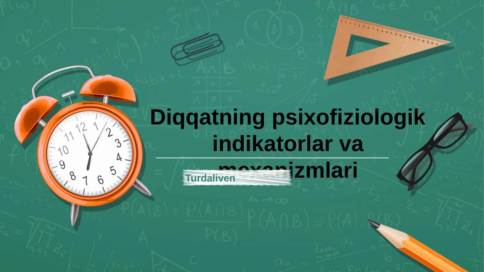 Diqqatning psixofiziologik indikatorlar va mexanizmlari 1