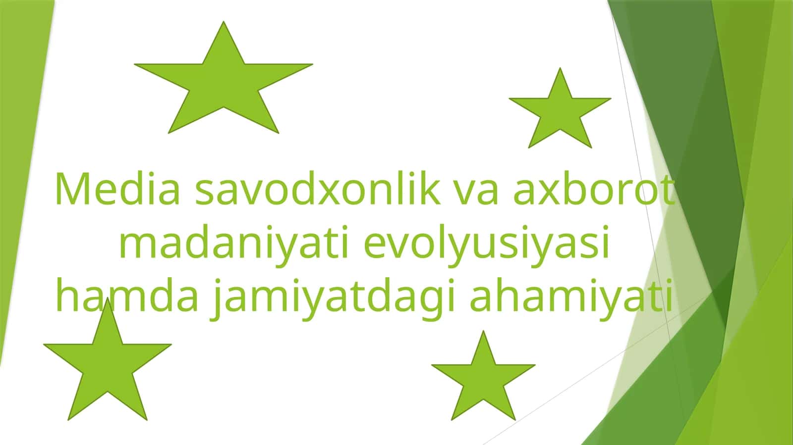 Mediasavodxonlik va axborot madaniyati evolyutsiyasi 1
