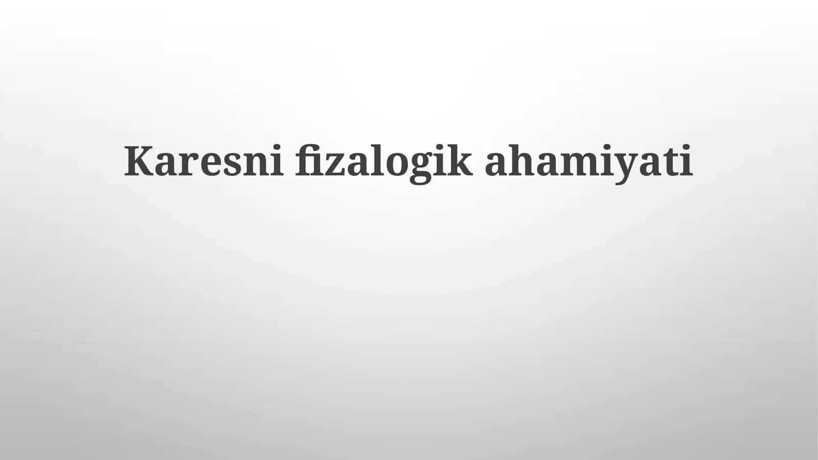 Karesnifizalogikahamiyati 1