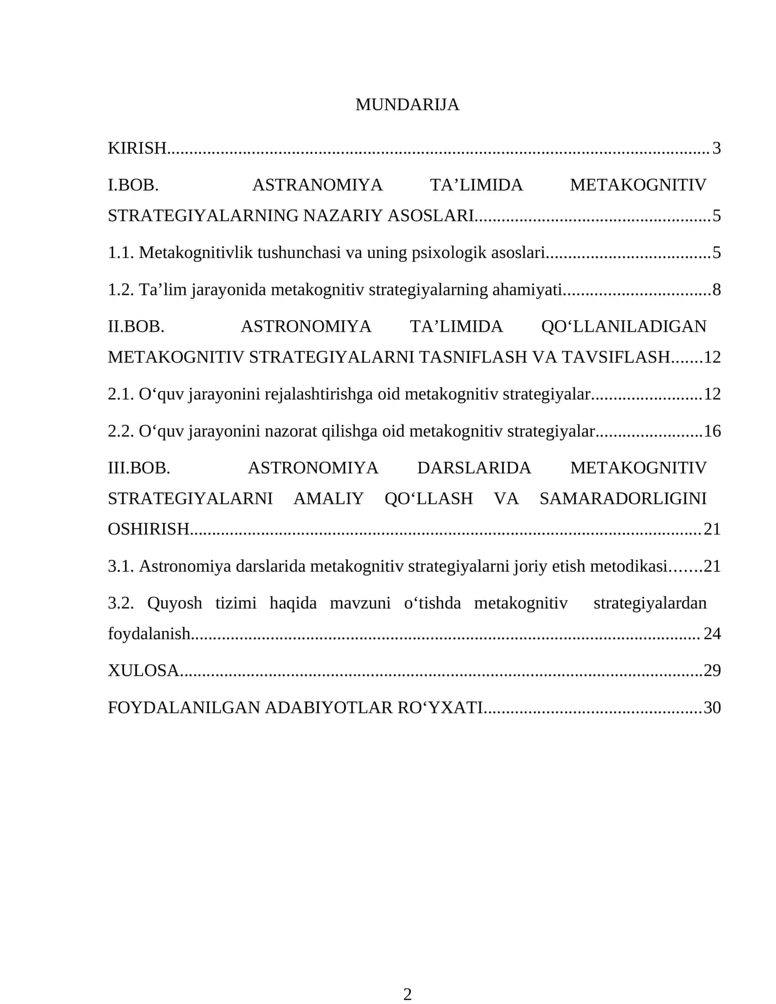 ASTRONOMIYA TA’LIMIDA METAKOGNITIV STRATEGIYALARNI O‘RGANISHNING PSIXOLOGIK ASOSLARI 1