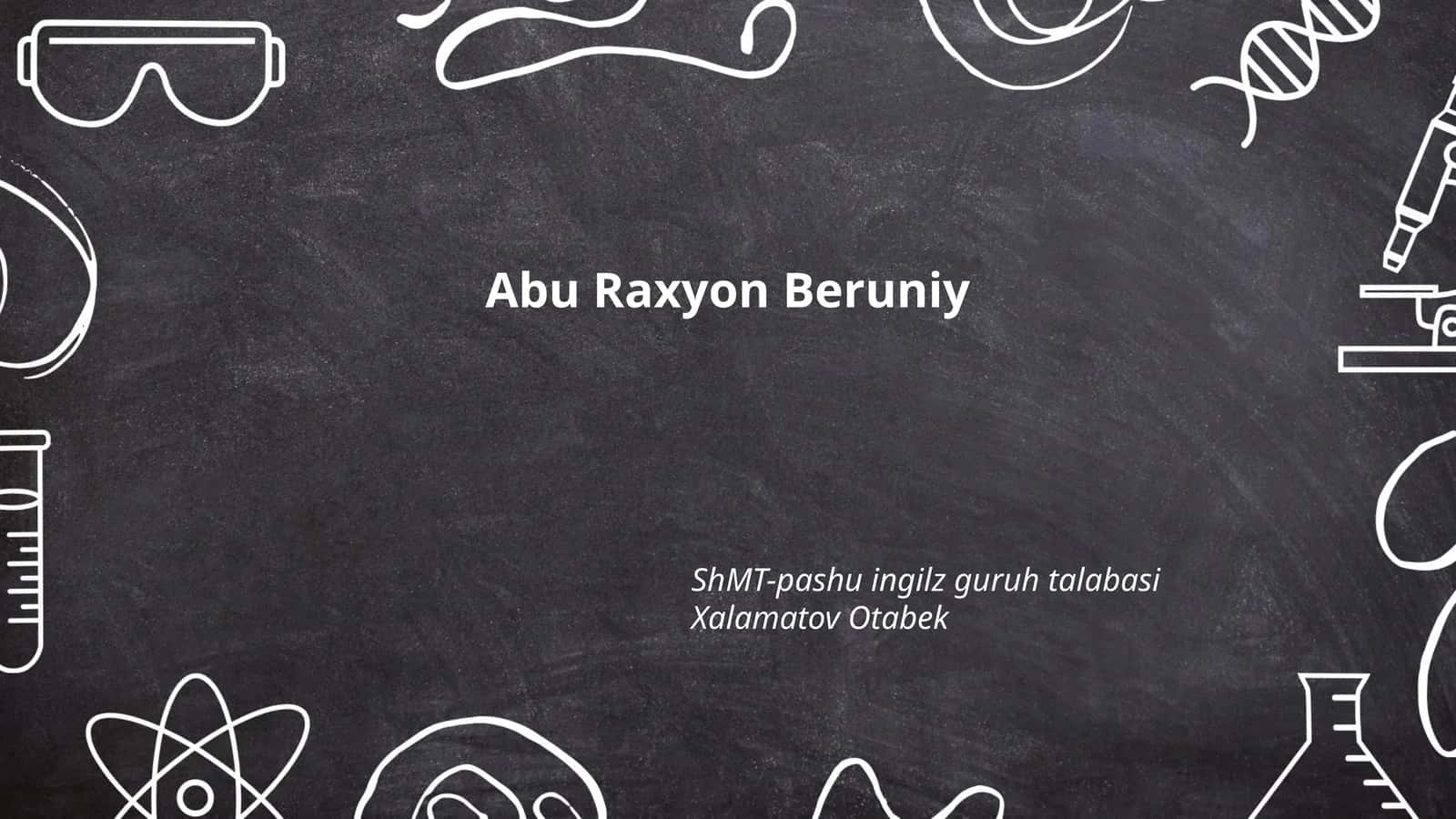 Abu Raxyon Beruniy 1