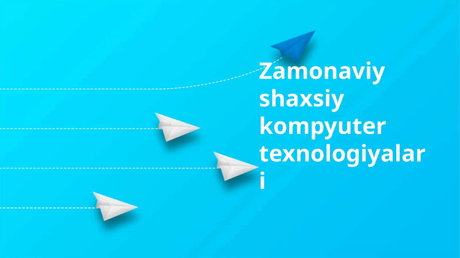 Zamonaviy shaxsiy kompyuter texnologiyalari 1