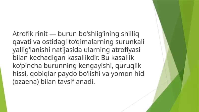 Atrofik rinit 1