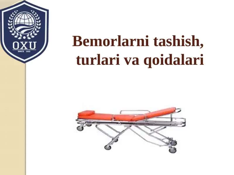 Bemorlarni transportirovka qilish 1