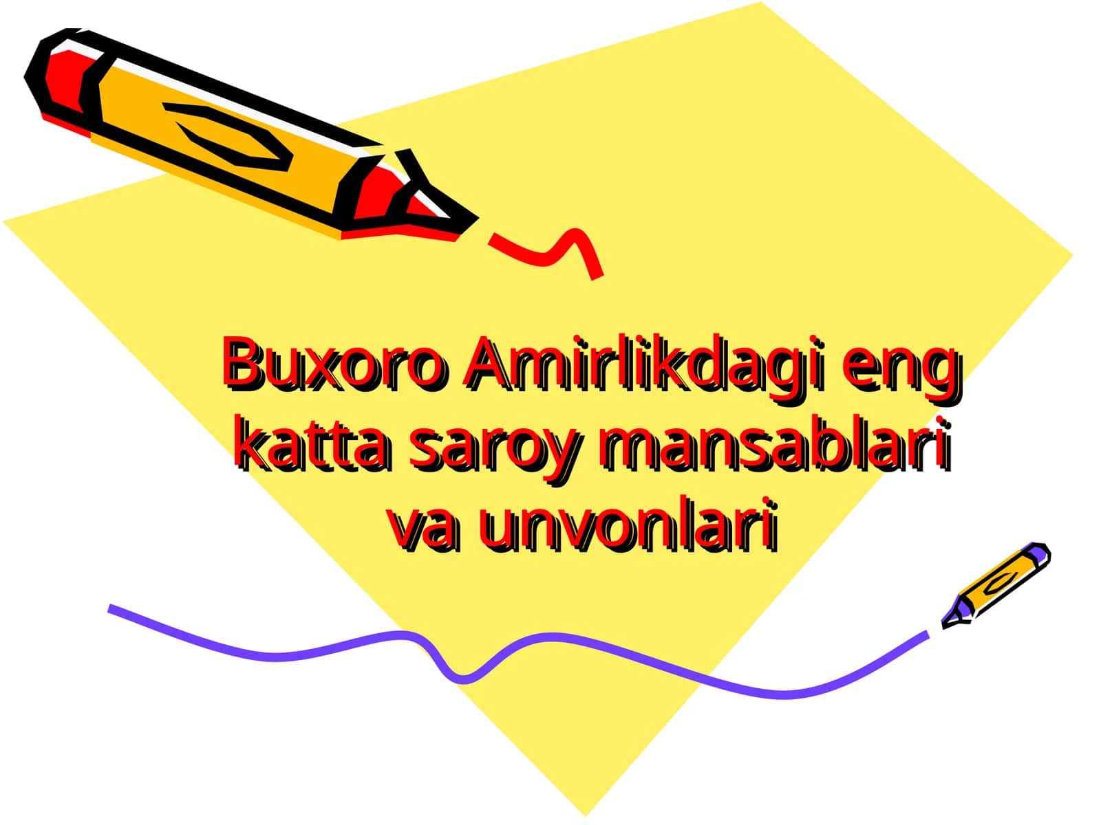 Buxoro Amirlikdagi eng katta saroy mansablari va unvonlari 1