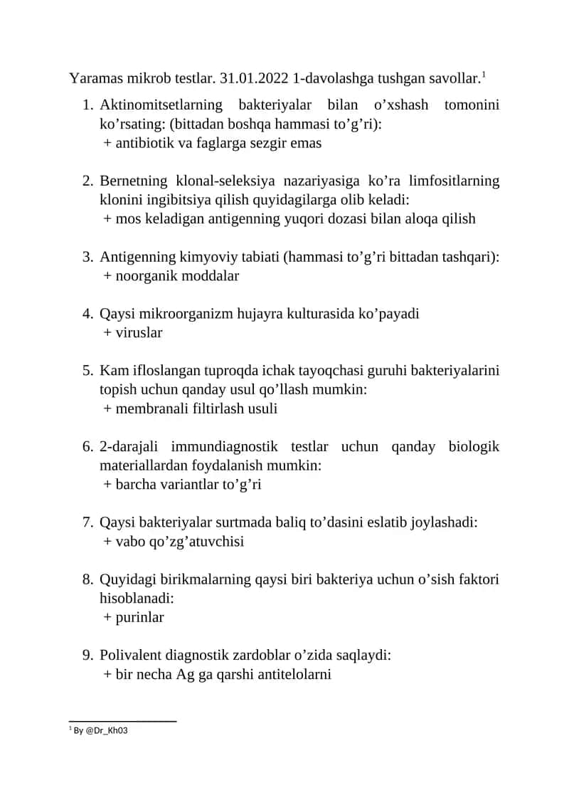 Yaramas mikrob testlar 1