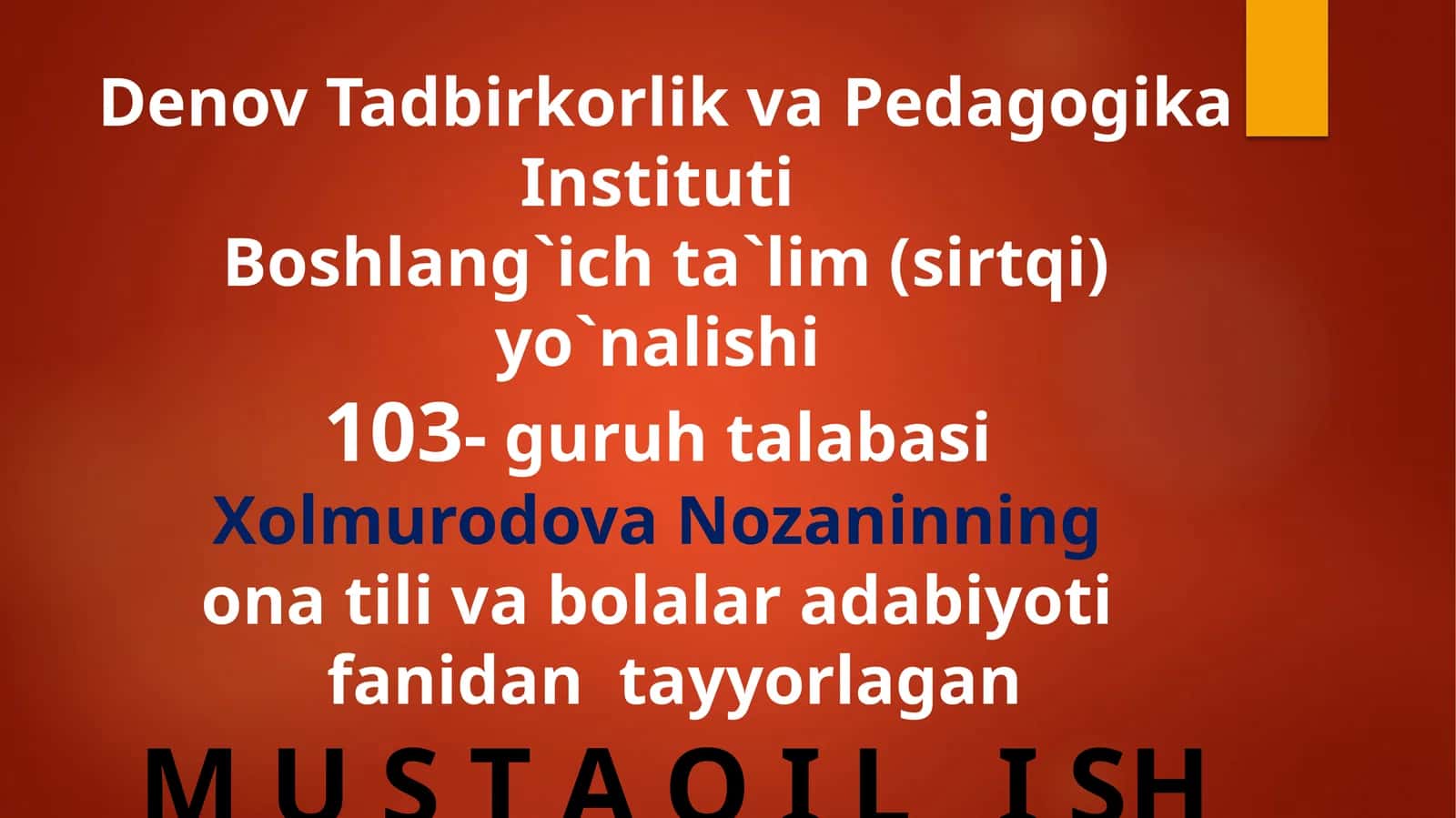 Fe'lning ta’rifi, leksik-grammatik xususiyatlari, bo‘lishli va bo‘lishsiz fe’llar 1