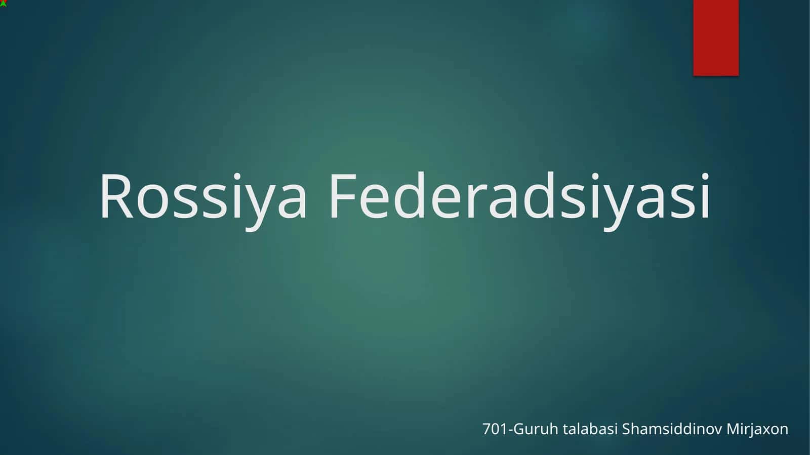 Rossiya Federadsiyasi 1