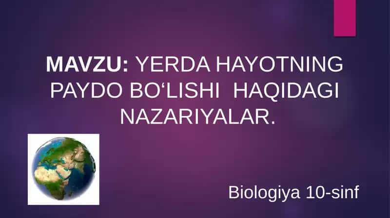 Biologiya 10-sinf 1