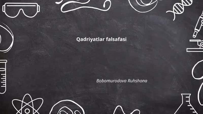 Qadriyatlar falsafasi 1