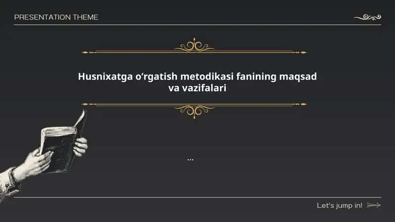 Husnixatga o'rgatish metodikasi 1