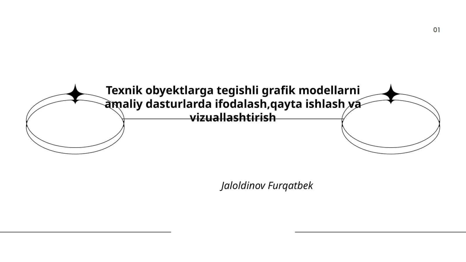 Texnik obyektlarga tegishli grafik modellarni amaliy dasturlarda ifodalash 1