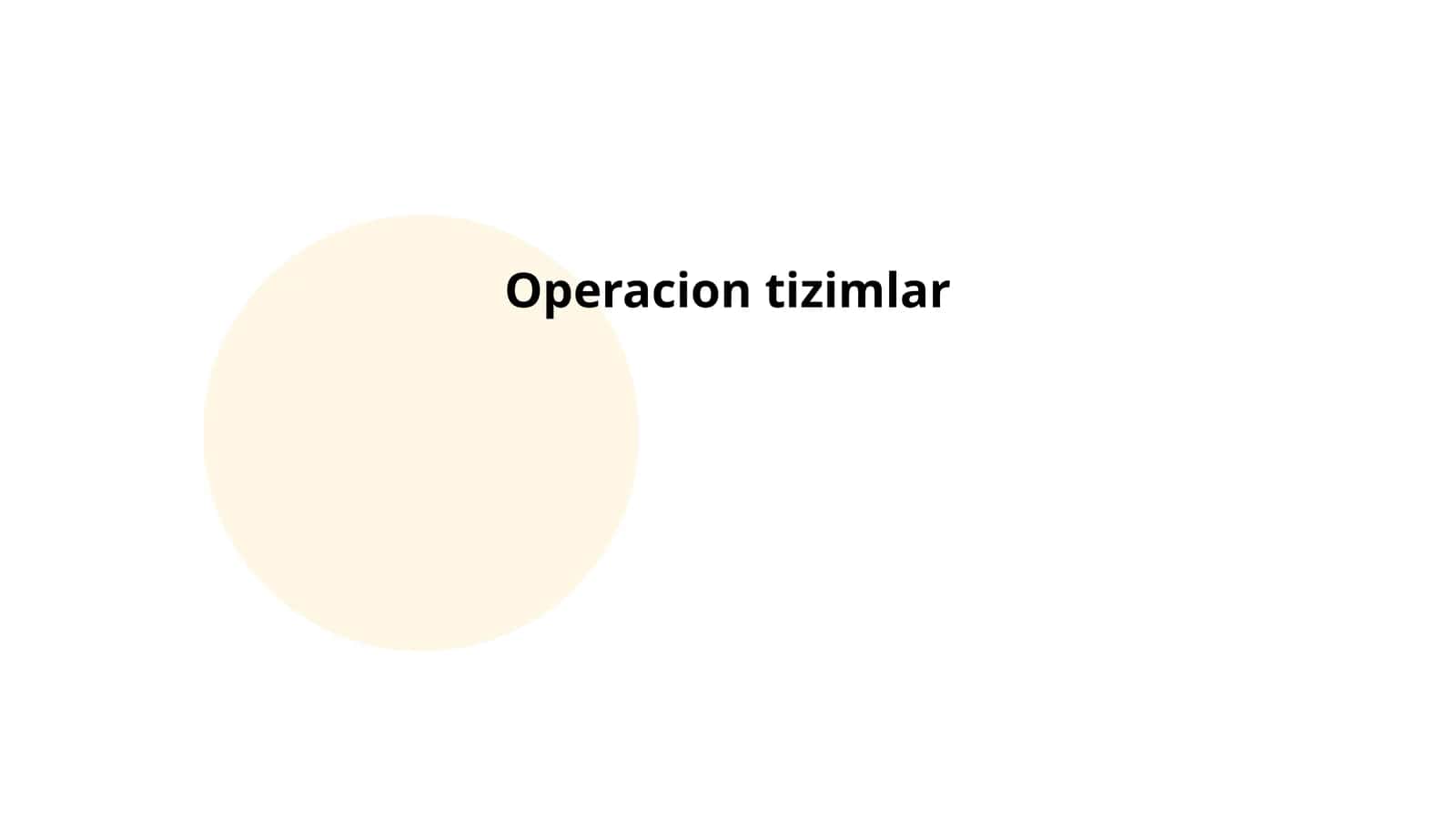 Operacion tizimlar 1