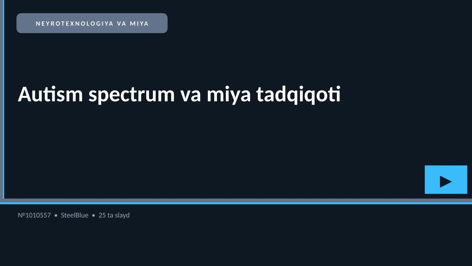 Autism spectrum va miya tadqiqoti 1
