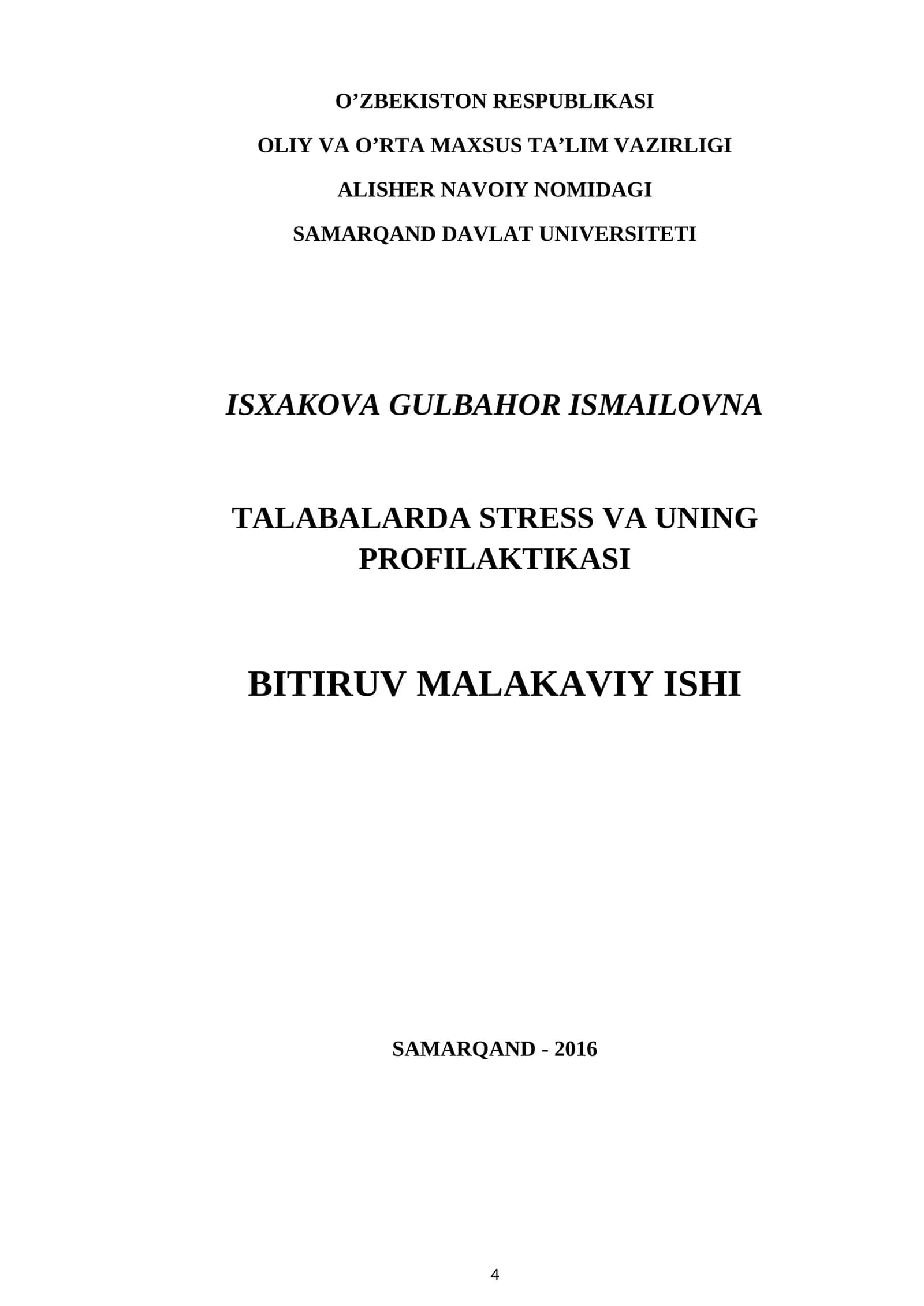 TALABALARDA STRESS VA UNING PROFILAKTIKASI 1