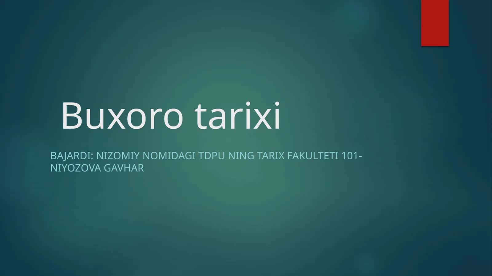 Ko’hna Buxoro tarixi 1