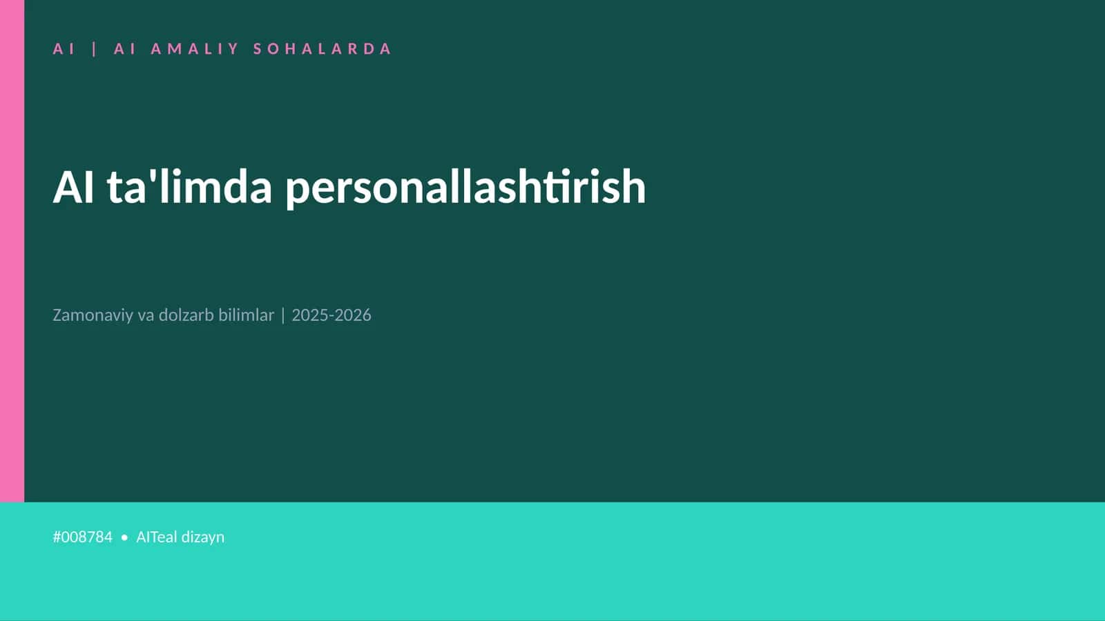 AI ta'limda personallashtirish 1