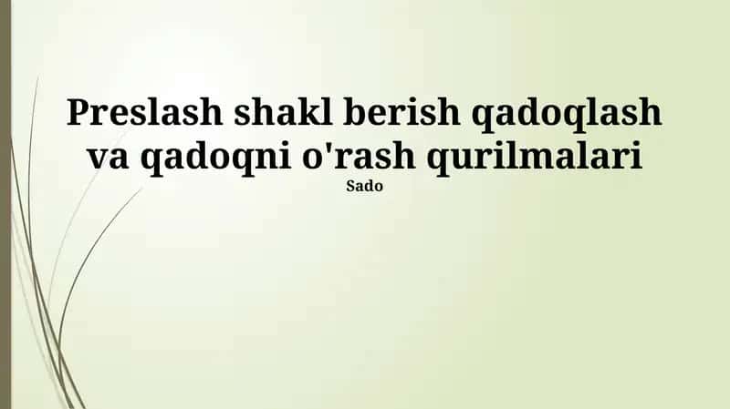 Yangi avlod qadoqlash uskunalari 1