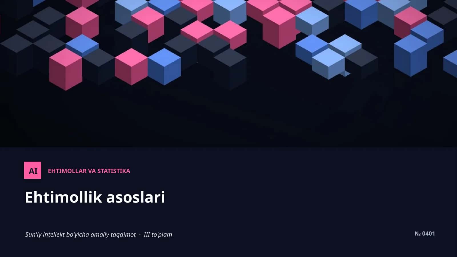Ehtimollar va statistika 1