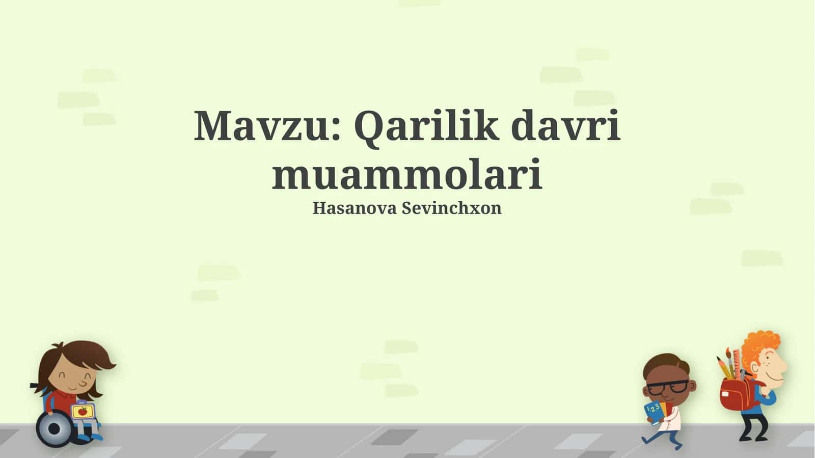 Qarilik davri muammolari 1