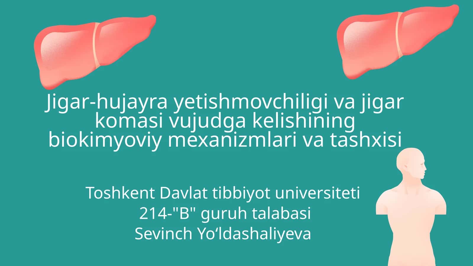 Jigar-hujayra yetishmovchiligi va jigar komasi vujudga kelishining biokimyoviy mexanizmlari va tashxisi 1