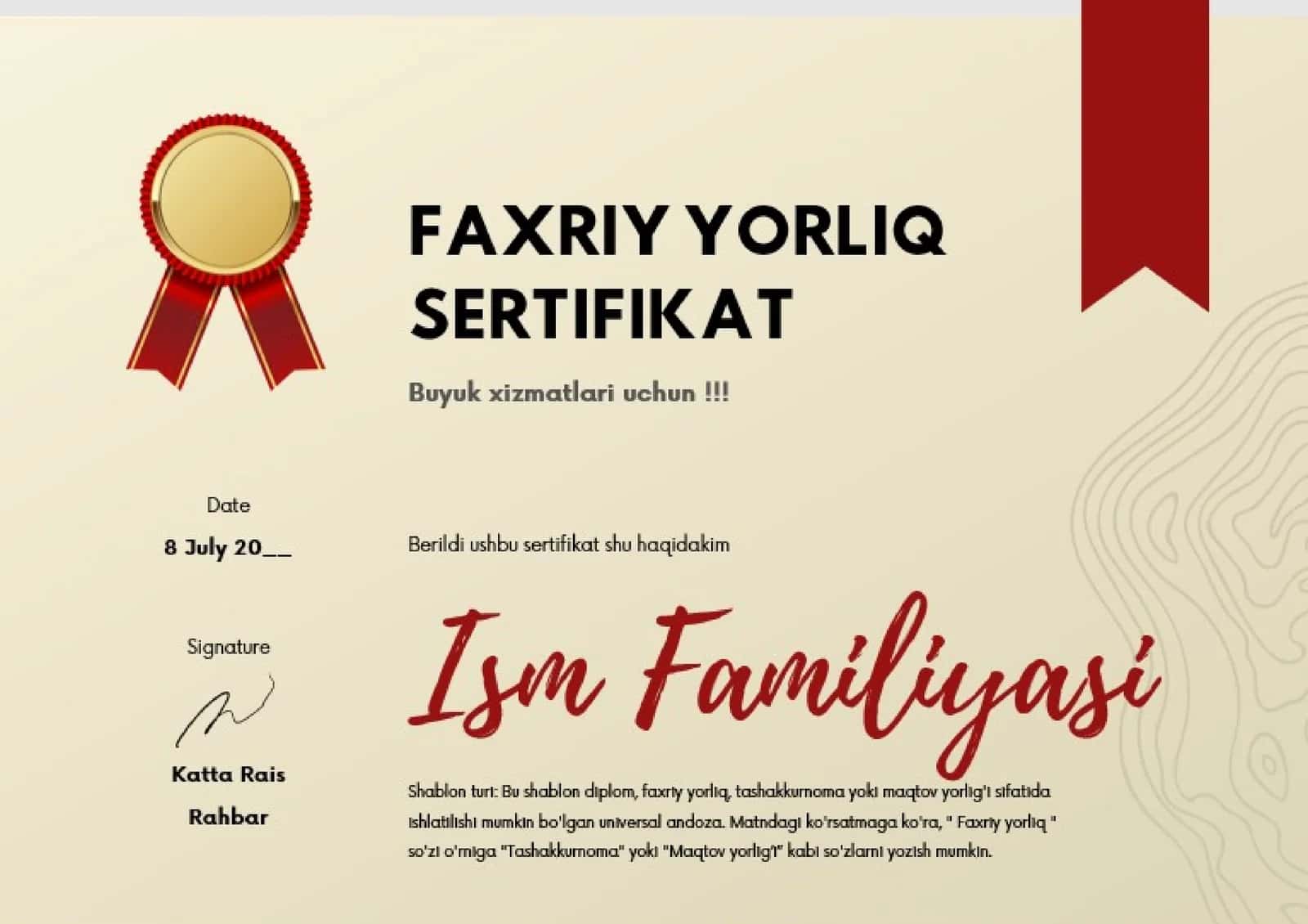 FAXRIY YORLIQ SERTIFIKAT 1