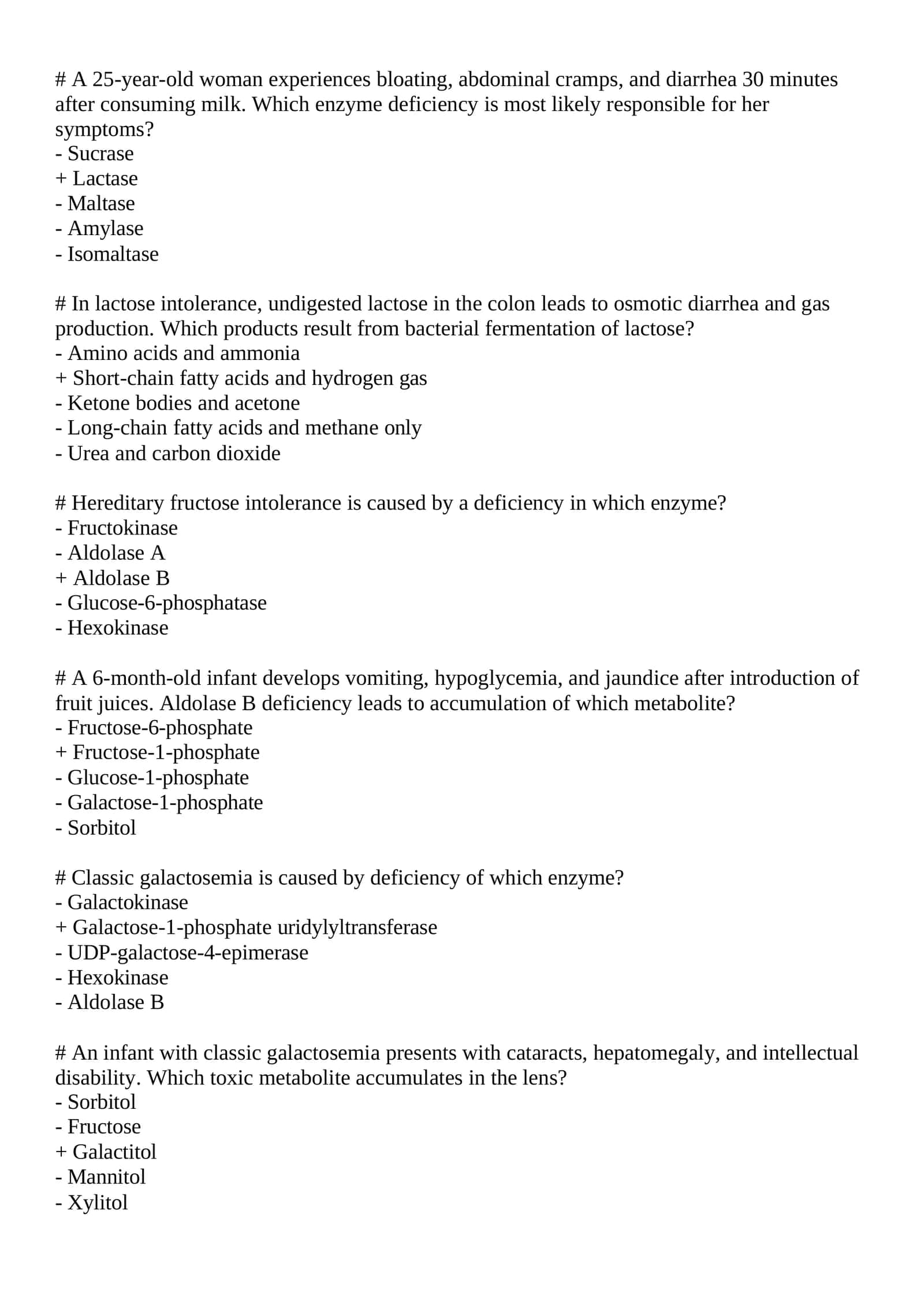 Classic galactosemia is caused by deficiency of which enzy 1