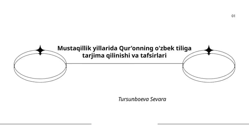 Qur'onning o'zbek tiliga tarjima qilinishi va tafsirlari 1