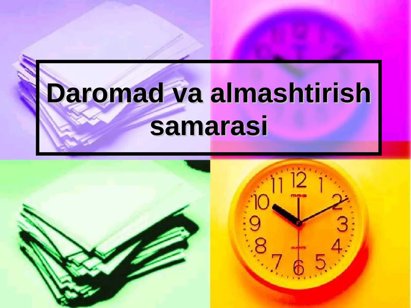 Daromad va almashtirish samarasi 1