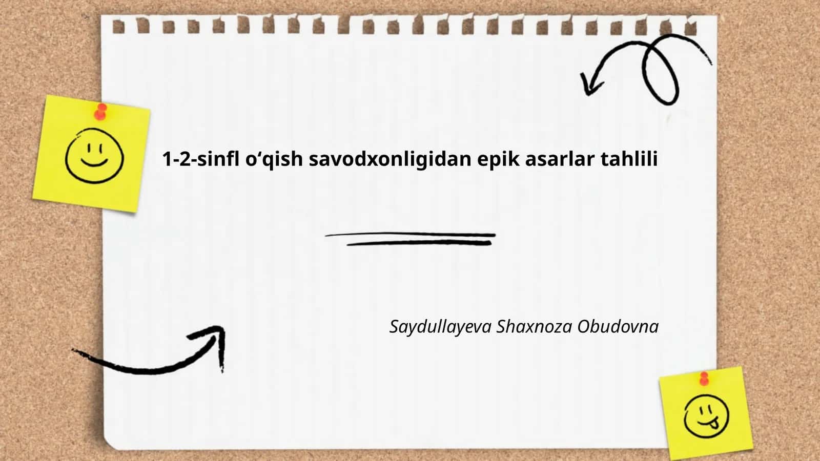 1-2-sinfl oʻqish savodxonligidan epik asarlar tahlili 1