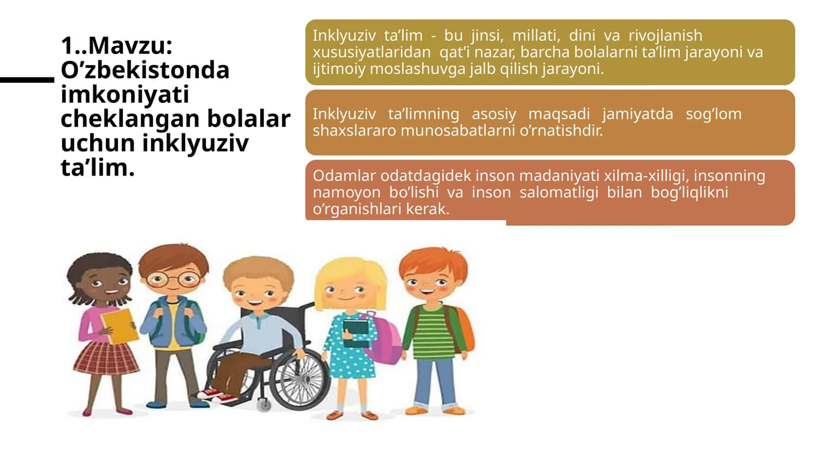 O’zbekistonda imkoniyati cheklangan bolalar uchun inklyuziv ta’lim 1
