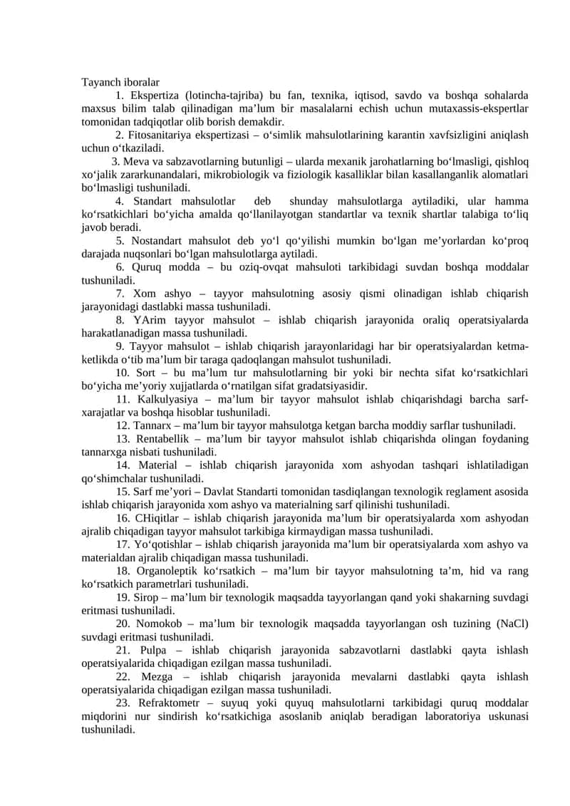 Tayanch iboralar 1