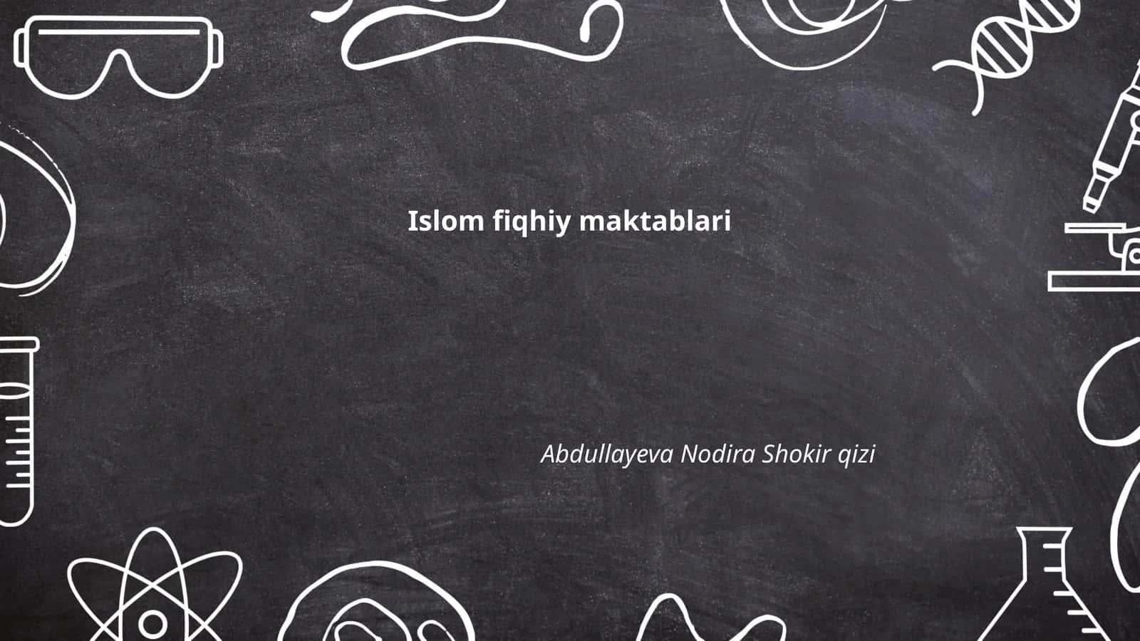 Islom fiqhiy maktablari 1