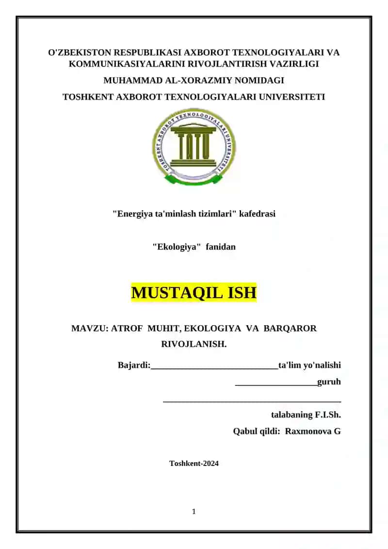 Energiya ta'minlash tizimlari