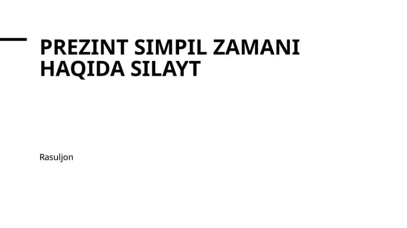 O'tgan zamon va uning tuzilishi 1