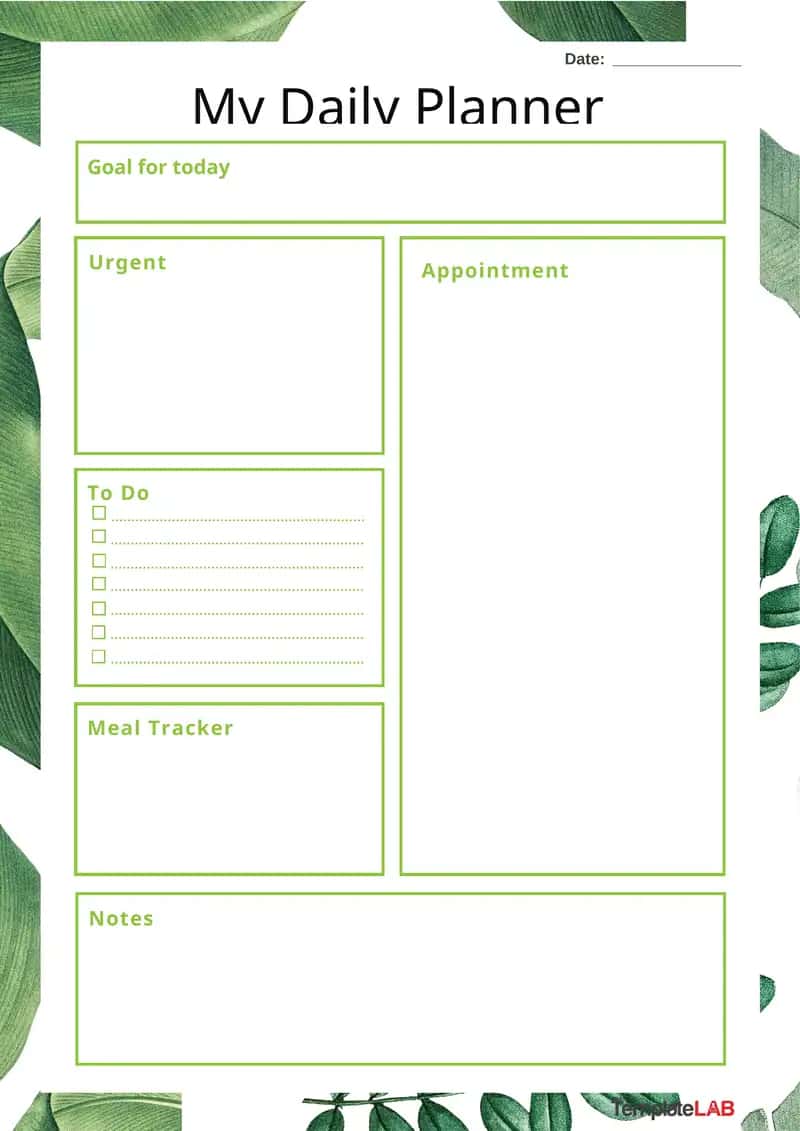My Daily Planner , kundalik reja uchun 1