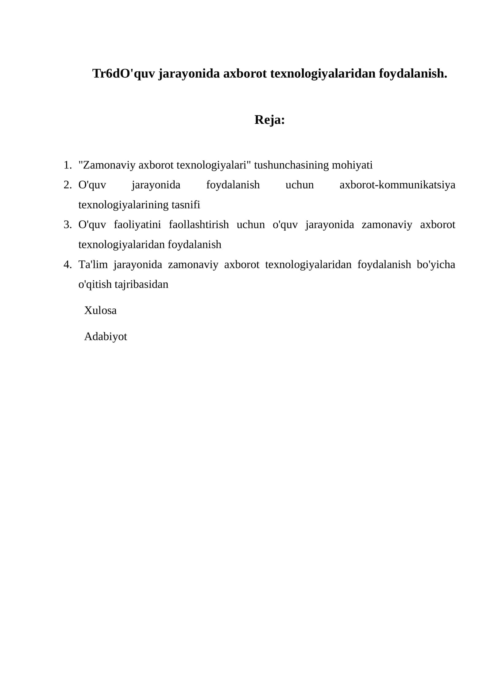 Axborot Texnologiyalari 1
