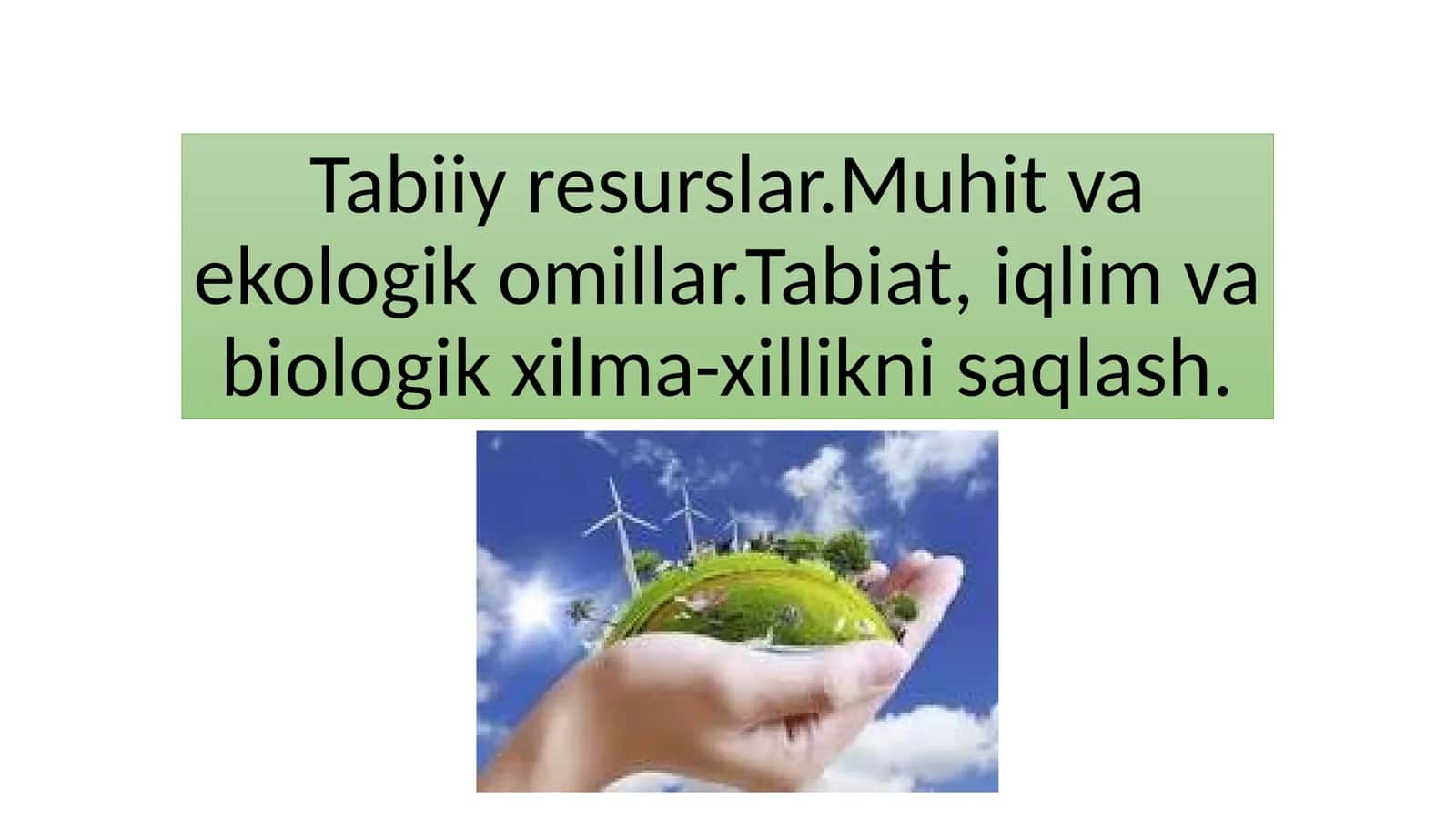 Tabiiy resurslar 1