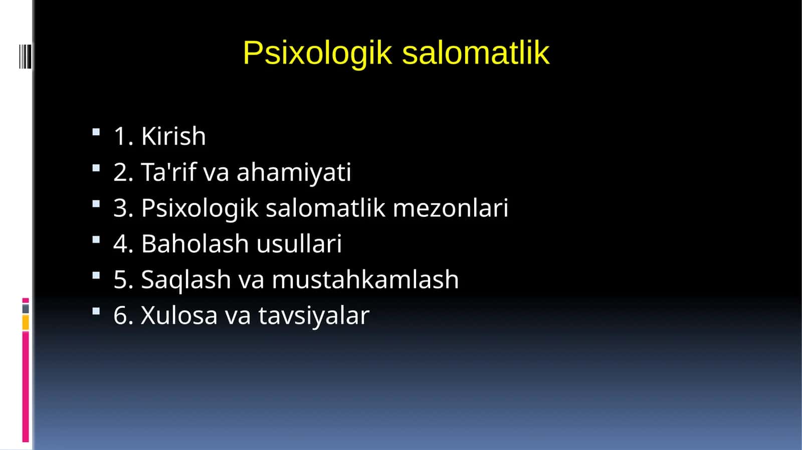 Psixologik salomatlik 1