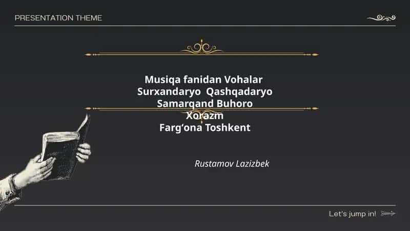 Musiqa fanidan Vohalar 1