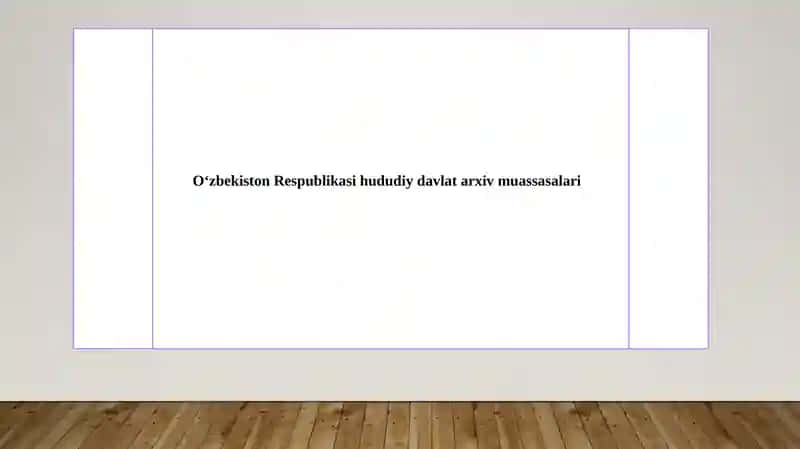 O‘zbekiston Respublikasi hududiy davlat arxiv muassasalari
