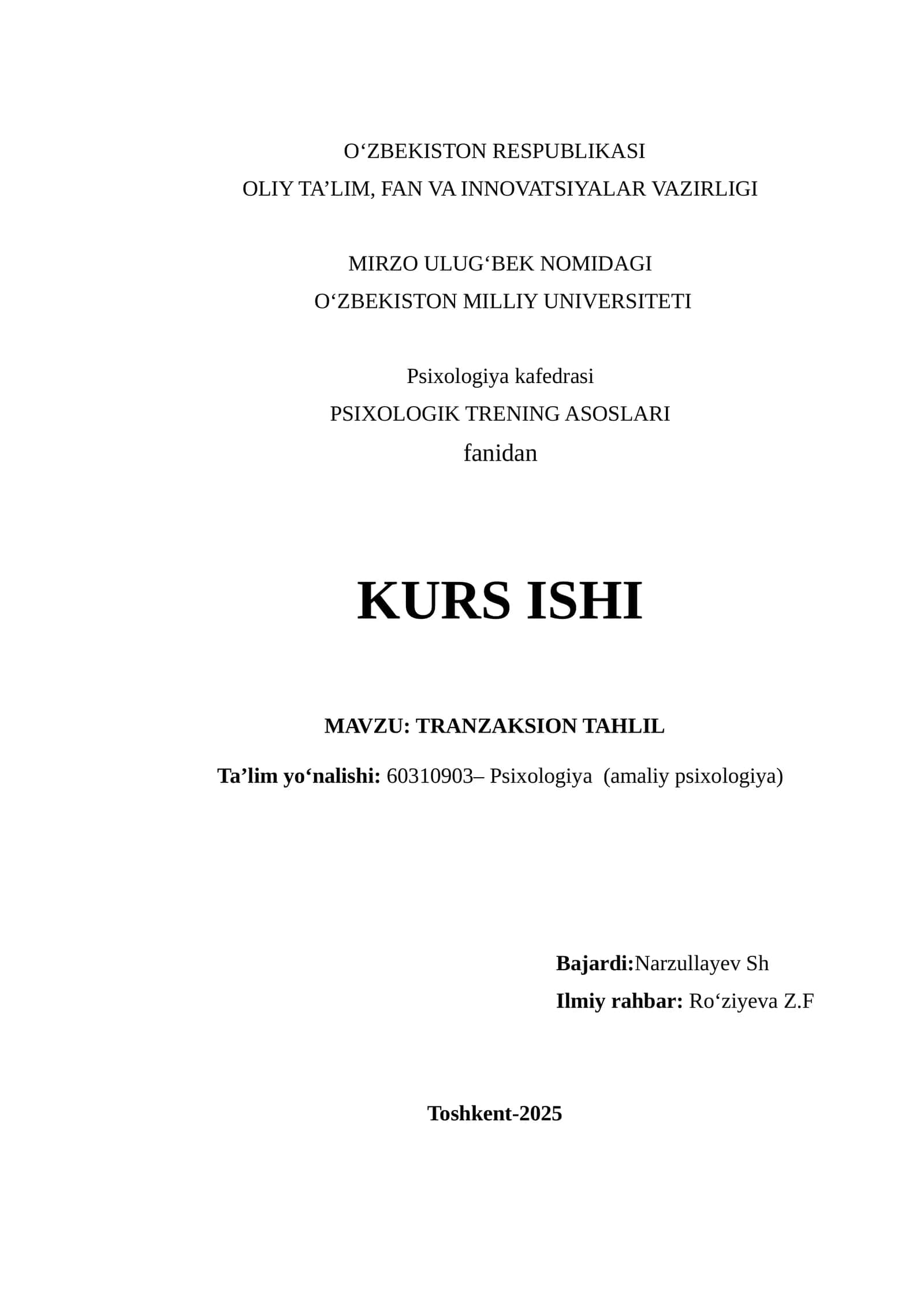 PSIXOLOGIK TRENING ASOSLARI 1
