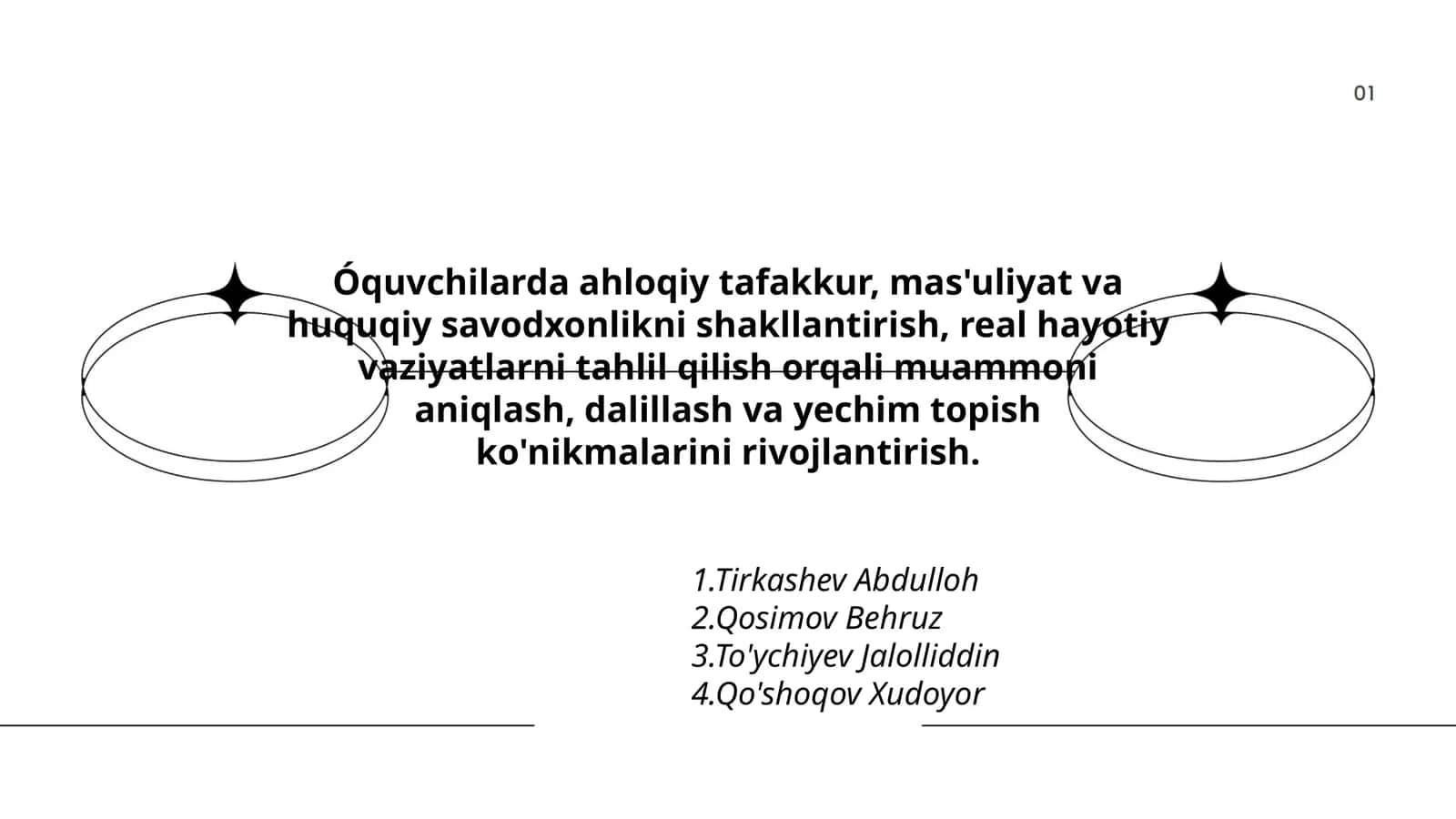 Óquvchilarda ahloqiy tafakkur 1