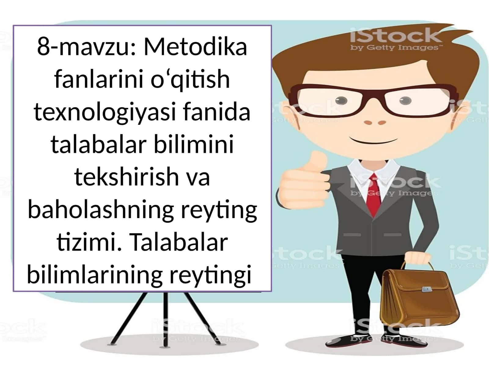 Metodika fanlarini o‘qitish texnologiyasi fanida talabalar bilimini tekshirish va baholashning reyting tizimi. Talabalar bilimlarining reytingi 1