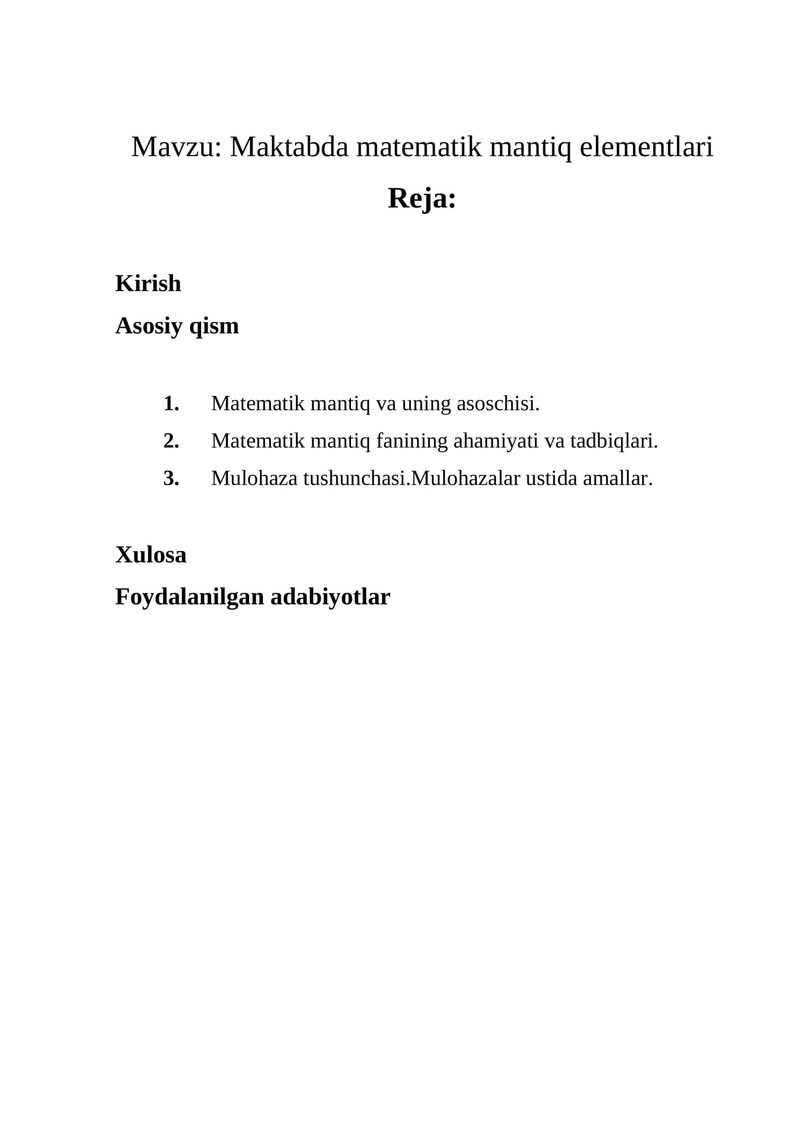 Maktabda matematik mantiq elementlari 1