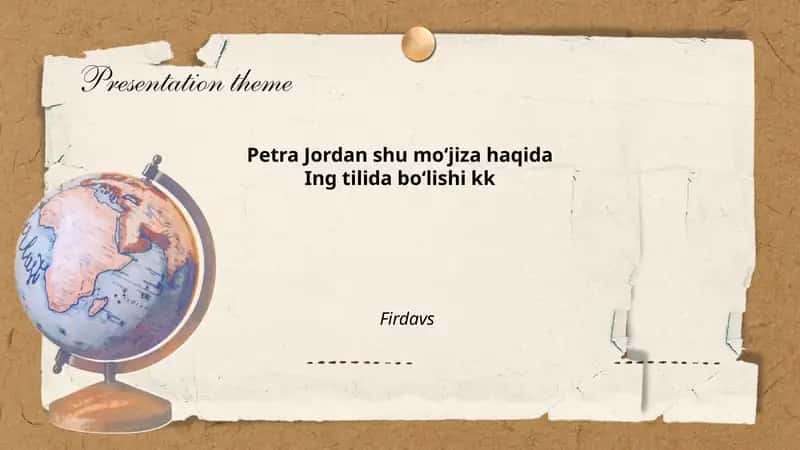 Petra Jordan shu moʻjiza haqida 1