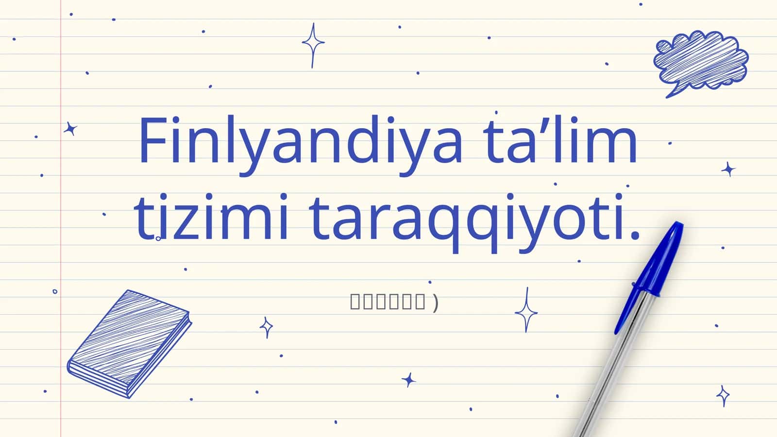 Finlyandiya ta’lim tizimi taraqqiyoti 1