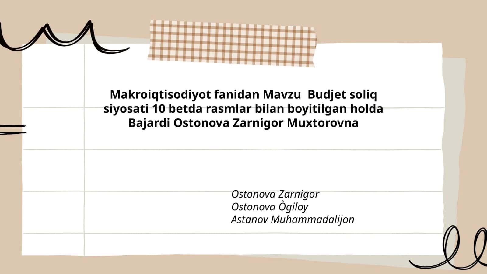 Budjet soliq siyosati 1