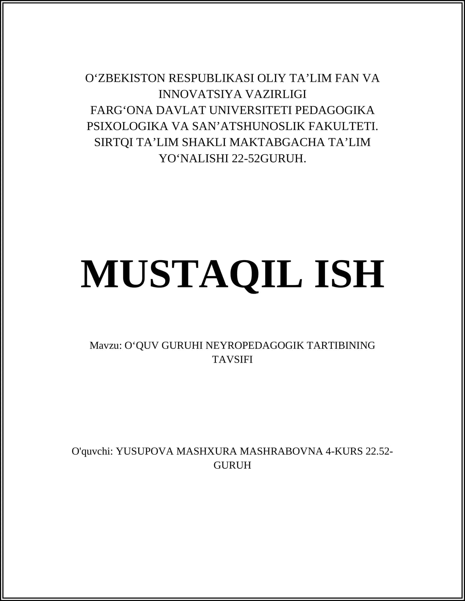 Neyropedagogik tartib 1
